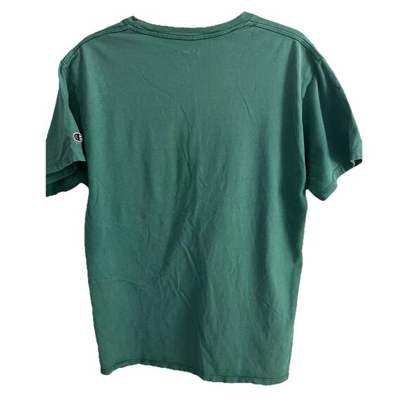 Vintage Y2K kelly green Champion tshirt short slv sz M preppy athleisure - Picture 2 of 8